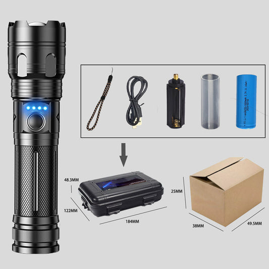🔦Multifunktionell bärbar utomhusficklampa med zoom