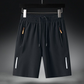 🔥50% RABATT NU!🔥  Herrars elastiska sommarshorts – Andningsbara, dragkedjefickor & stretchig passform – Perfekta för sport, resa eller varma dagar – bekväma och praktiska ☀️