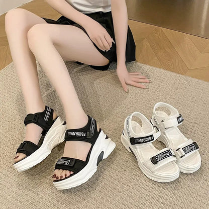 Casual Wedge Open Toe ortopediska sandaler för kvinnor