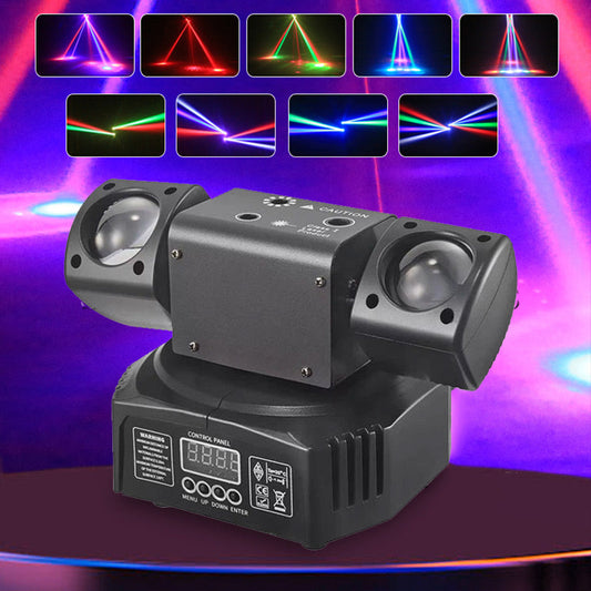 3-i-1 Roterande LED-scenlampa