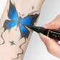 Set med tillfälliga tatueringspennor i 10 färger