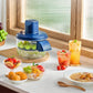🧄 60% RABATT! 🍇 Transparent Elektrisk Frukt- & Grönsaksskalare – 5 Blad & Snabb Skalning – Perfekt för Köket – Enkel Rengöring 🍎