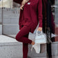 Casual sweatshirt och leggings set för kvinnor