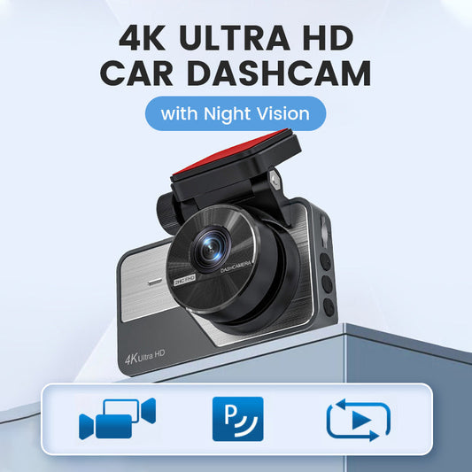 📹50 % RABATT BEGRÄNSAD TID!✨4K Ultra HD-bilkamera med mörkerseende🚗Wi-Fi och loop-inspelning för kontinuerlig övervakning🌙