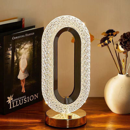🎅 Julrean 50% RABATT!! 🎄 50K+ sålda! 🎁✨ Uppladdningsbar Lyxig Kristall LED-Nattlampa