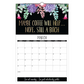 2026 Funny Floral Wall Calendar