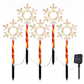 5-pack Vattentäta Julbelysningar med Solceller för Utomhus Gångvägar