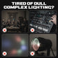 🌟Multi-beam LED Atmosphere Light - 360° ljusmagi!✨