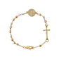 Elegant Armband med Kors och Strasstenar