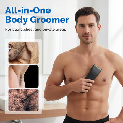 💈 50% RABATT NU! ✨Digital kroppstrimmer – LCD-display, vattentät, L-formad säkerhetsbåge & 90 min batteri 🔋⚡