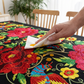 ⏳Begränsad tid 50 % Rabatt⏰Mexikansk blommig duk med vågig kant🏵️