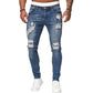 🔥🎁Nyhet 50 % RABATT🔥Snygga slitna skinny jeans för män