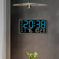 🔥Stor digital väggklocka med LED-display, datumvisare och termometer, perfekt present till äldre, dekoration för vardagsrummet och sovrummet