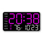🔥Stor digital väggklocka med LED-display, datumvisare och termometer, perfekt present till äldre, dekoration för vardagsrummet och sovrummet