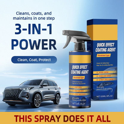 🚗Effektiv Bilbeläggningsspray – Djuprengöring, Snabbtorkande & Kraftfullt skydd 🧼
