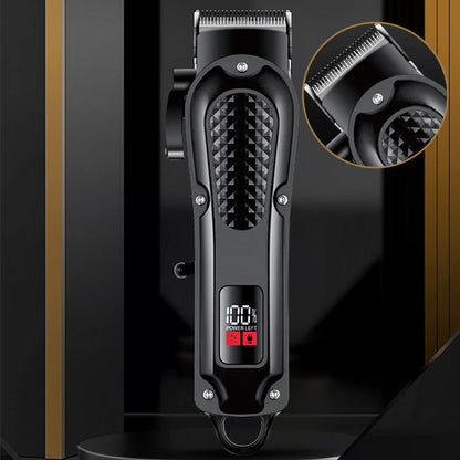 💇50% RABATT📣Hållbar & Vass Elektrisk Hårtrimmer Set – Självslipande Blad, Tyst Borstlös Motor & Smart Displayskärm✂️