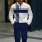 🔥 👕Grafiskt tryckt tröja och byxuppsättning för män – Street Style, Comfort Fit & Casual Look 👖