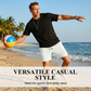 🩳🌿 50% RABATT! | Herr Avslappnade Shorts – Våffelstick, Knytband & Andningsbar Komfort!