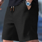 🩳🌿 50% RABATT! | Herr Avslappnade Shorts – Våffelstick, Knytband & Andningsbar Komfort!