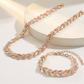 ✨ Justerbart strass blad-länk set – halsband & armband, eleganta & gnistrande ✨🍃