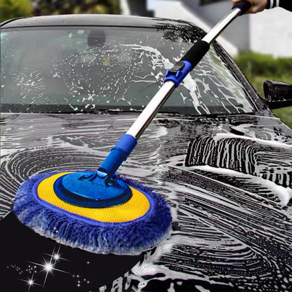 Teleskopisk biltvättsmopp – når taket utan stege, skonsam mot lacken 🚗🧼