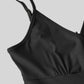 Tvådelat set för kvinnor: Spetstopp och jumpsuit med fickor