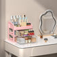 Stapelbar skrivbordsorganisatör med genomskinliga lådor