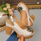 Eleganta peep-toe sandaler med blockklack & justerbar rem 👡✨ 50% RABATT!