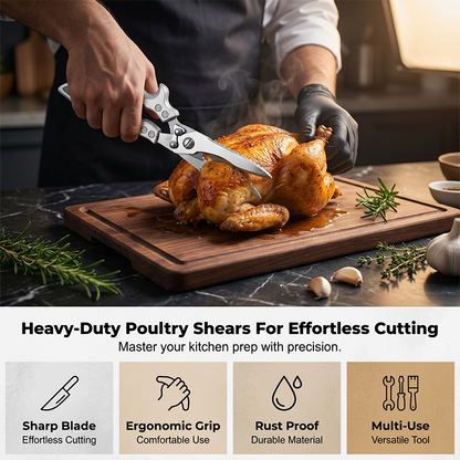 ✂️🍗 Kraftig multifunktionell kökssax – Klipper som ett odjur!🔪💪