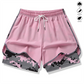 2-i-1 sportshorts för dam – löst ytterlager & kompressionsunderdel 🏃‍♀️✨