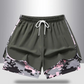 2-i-1 sportshorts för dam – löst ytterlager & kompressionsunderdel 🏃‍♀️✨