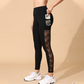 Högmidjade leggings med nätpanel & hjärtmönster – formgivande & bekväma 👖💕 | 50% RABATT 🔥