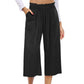 👖 50% RABATT NU!✨ Dam Hög Midja Rökta Vida Ben Byxor – Retro Chic & Otroligt Bekväma – Kontor & Casual Essential 🍂