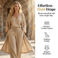 Elegant 3-delat set för dam – kofta, topp & vida byxor i mjuk vävd blandning 👗✨