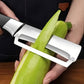 Multifunktionell skalare i rostfritt stål – brett blad, ergonomiskt handtag & flasköppnare 🔪🥔