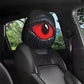 🚗 KÖP 3 FÅ 1 GRATIS! 😈 Läskigt Röda Ögon Bilnackstödsskydd – Skrämmande Design, Mjukt Tyg & Perfekt För Halloween & Bilentusiaster 👁️‍🗨️