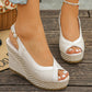 👡 60% RABATT! 🌸Casual peep-toe kilklack sandaler – bekväm, stabil & andningsbar för sommaren 👡☀️