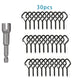 Q-formade springsnapkrokar – 20/30 st, rostskyddade, för utomhus- & inomhusbruk 🔧🪝