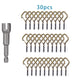 Q-formade springsnapkrokar – 20/30 st, rostskyddade, för utomhus- & inomhusbruk 🔧🪝