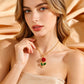 🌹 50% RABATT! 💎 Elegant Roshänge Halsband – Delikat Design, Hypoallergen Metall & Perfekt För En Romantisk Look Eller Som En Kärleksfull Present ✨