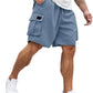 Avslappnade sommar-cargoshorts för herr
