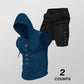 🔥50% RABATT!🔥 Set med ärmlös hoodie och shorts för män