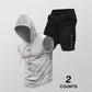 🔥50% RABATT!🔥 Set med ärmlös hoodie och shorts för män