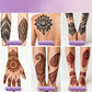 3-färgers henna tattoo kit – naturlig, vattentät & håller i upp till två veckor 🎨✨