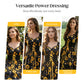 Damklänning med solrospryck & puffärmar – ledig sommarstil med romantisk touch 🌻👗