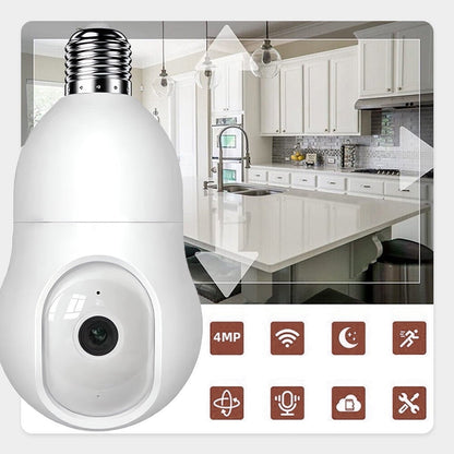 Smart WiFi-säkerhetslampa – 4MP kamera, 108° vidvinkel & rörelsedetektering 💡📷