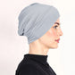 👒 Köp 1 få 1 GRATIS!🌸 Mjuk Stretch Turbanmössa – Mjölksilke, Anti-Halk, Döljer Hårvolym & Multifunktionell, 11 Färger 👒🌸
