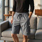 🩳 Mäns lediga cargo shorts med elastisk midja – andningsbart tyg, fukttransporterande & 5 fickor – perfekt för sommar och vardag ☀️