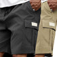 🩳 Mäns lediga cargo shorts med elastisk midja – andningsbart tyg, fukttransporterande & 5 fickor – perfekt för sommar och vardag ☀️
