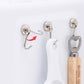 🧲 50% RABATT! 🔩 Starka 360° svängande magnetiska hängkrokar utan borrning – Kraftfull neodym, stödjer upp till 10 kg – perfekt för kök, garage, metallskåp eller dörrar 🔧